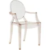 Image de Kartell - Fauteuil empilable Ghost - Orange - Polycarbonate - Designer Philippe Starck