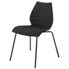 Image de Kartell - Chaise empilable Maui - Noir - Tissu Trevira - Designer Vico Magistretti