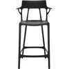 Image de Kartell - Tabouret de bar A. I - Noir - Technopolymère thermoplastique recyclé - Designer Philippe Starck