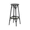 Image de Kartell - Tabouret de bar A. I - Noir - Technopolymère thermoplastique recyclé - Designer Philippe Starck