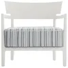 Image de Kartell - Fauteuil rembourré Cara - Vert - Tissu outdoor - Designer Sergio Schito