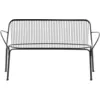 Image de Kartell - Canapé de jardin 2 places HiRay - Noir - Acier galvanisé peint - Designer Ludovica & Roberto Palomba