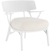 Image de Kartell - Fauteuil rembourré A. I - Blanc - Technopolymère thermoplastique recyclé - Designer Philippe Starck