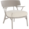 Image de Kartell - Fauteuil rembourré A. I - Gris - Technopolymère thermoplastique recyclé - Designer Philippe Starck