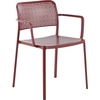 Image de Kartell - Fauteuil de repas empilable Audrey - Rouge - Aluminium peint - Designer Piero Lissoni