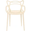 Image de Kartell - Chaise empilable Masters - Beige - Technopolymère thermoplastique recyclé - Designer Philippe STARCK with Eugeni QUITLLET
