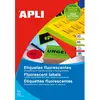 Image de APLI 2874 Etiquettes jaunes fluo pour imprimante laser et copieur 99,1 x 67,7 mm - Pochette de 160