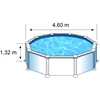Image de Piscine ronde acier Ø4,80m x H: 1,32m - Filtration à sable