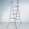 Image de Echelle inox 2x4 marches + Plateforme pour piscine hors sol 1,42m