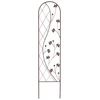 Image de Treillis floral zen" Yin and Yang" 0,35 x 1,50 m - Marron