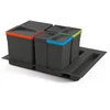 Image de Kit de poubelles à base Recycle pour tiroir de module 600 mm 12 L, 6 L, 6L