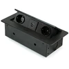 Image de Multiconnecteur Atom 26 Lite pour bureau, 265 x 120 mm, Peint en noir