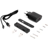 Image de Connecteur USB A+C Linky (81x12mm) - 5V DC 2A (10W) - Plastique noir - Plastique