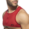 Image de Crop Top MESH-ZIP Rouge M/L
