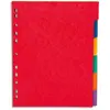 Image de Intercalaires Pergamy - carte lustrée 225 g - A4+ - 6 touches - neutre coloris assortis vif - jeu de 6
