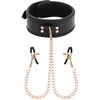 Image de Collier avec pince-tétons BEGME Noir