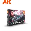 Image de Set de peinture AK Interactive Metallics Multicolore TU AK11608