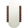 Image de NOBODINOZ - Miroir mural Heju - Marron - Bois massif d'hévéa - Designer Studio Heju