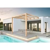 Image de Pergola en bois adossée - modèle BURGOS - 600 x 400 cm