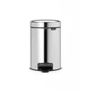 Image de Poubelle de salle de bains 3 l brilliant steel BRABANTIA Pedal bin newicon 3l