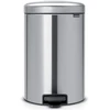 Image de Poubelle NewIcon Brabantia 20 L gris brossé mat