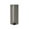 Image de Poubelle de cuisine 30 l à pédale BRABANTIA époxy platinium