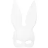 Image de Masque Lapin Blanc Adulte   Masque Bunny Femme Soirée EVJF Carnaval