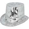 Image de Chapeau Disco Argent   Accessoire Soirée Rétro