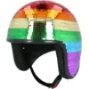 Image de Casque Boule Disco Arc-en-ciel   Accessoire Soirée Rétro