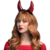 Image de Serre-Tête Diablesse Rouge   Cornes de Diable Halloween