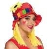Image de Chapeau de Clown coloré avec cheveux "Clara"