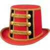 Image de Chapeau Directeur de Cirque Rouge   Accessoire Déguisement Monsieur Loyal