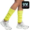 Image de Jambières Fluo Jaune UV   Accessoire Disco Années 80