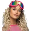 Image de Lunettes de ski pour fête et déguisement   Rose fluo