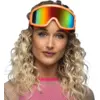 Image de Lunettes de ski pour fête et déguisement   Orange fluo