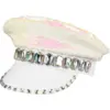 Image de Casquette Sandy Candy Blanche   Casquette à Paillettes Réversibles Fête & Festival