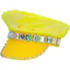 Image de Casquette Sandy Candy Jaune   Casquette Paillettes Réversibles Fête & Festival