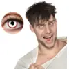 Image de Lentilles Blanches Contour Rouge Zombie   Lentilles Halloween