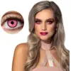 Image de Lentilles Roses Contour Noir Femme Fatale   Lentilles Fantaisie