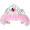 Image de Couronne de Princesse avec Plumes Roses