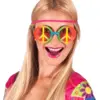 Image de Lunettes Hippie tricolore avec verres roses