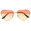 Image de Lunettes Party Groovy Love   Lunettes Coeur Orange Rétro Années 70 80