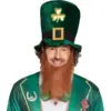 Image de Chapeau Saint-Patrick Vert avec Barbe Rousse