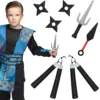 Image de Kit Armes Ninja Enfant 7 Pièces   Accessoires Déguisement Combat Samouraï