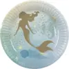 Image de Assiettes Sirène en Papier (lot de 10)