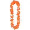 Image de Collier Hawaïen Orange Fluo UV   Accessoire Déguisement Tropical et Festival