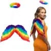 Image de Set Ange Arc-en-ciel   Ailes 60 x 40 cm & Tiare Auréole Pride