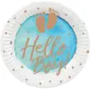 Image de Assiettes en carton "Hello Boy" bleues (lot de 10)
