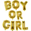 Image de Guirlande ballons en aluminium "Boy or Girl" Or