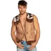 Image de Gilet Western Camel L/XL   Gilet Cowboy Adulte Far West